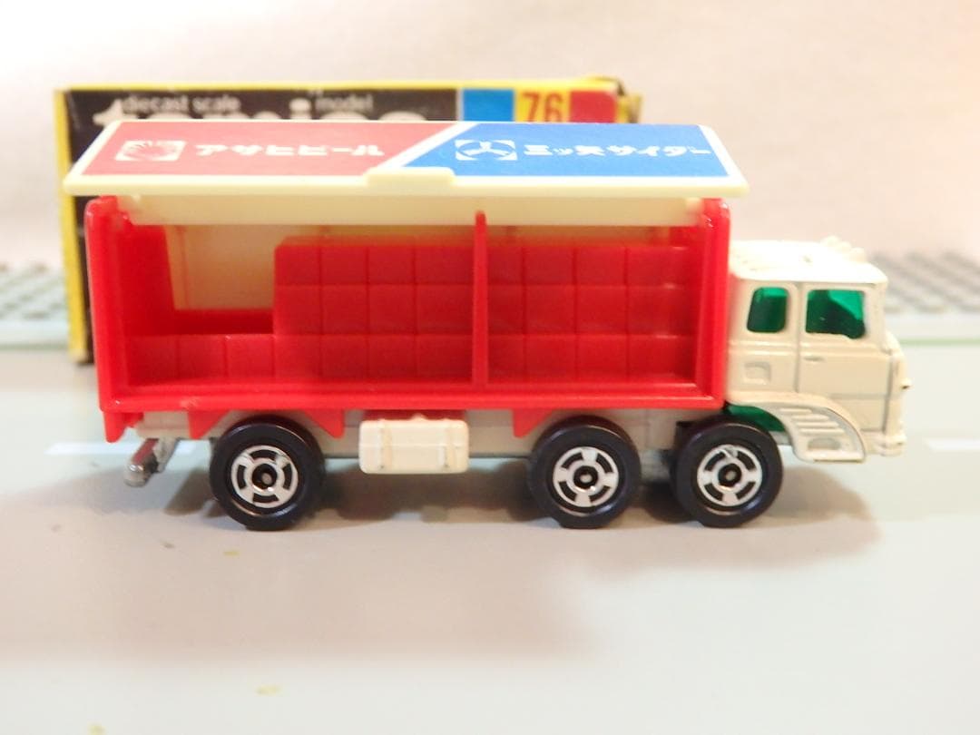 トミカ 76 日本製 三菱ふそうウイングルーフトラック(三ツ矢サイダー