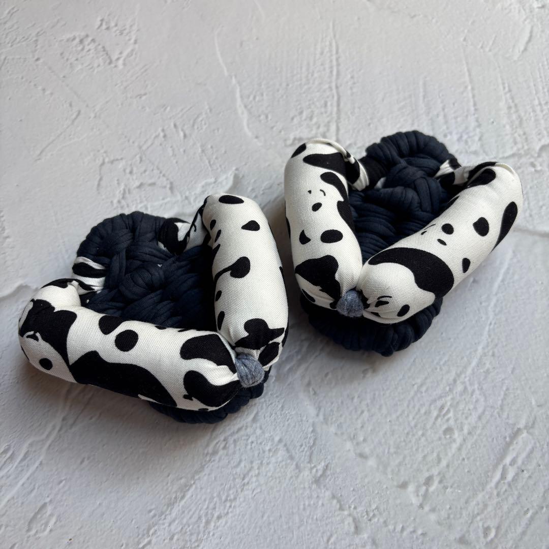 【momo出品】ふわもこ足半2、ガッチリ足半1