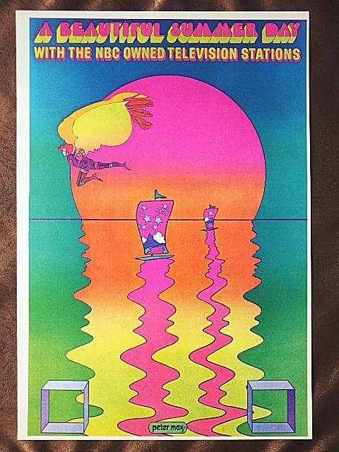 レア【1970年代】ピーターマックス ヴィンテージ ポスター 絵画