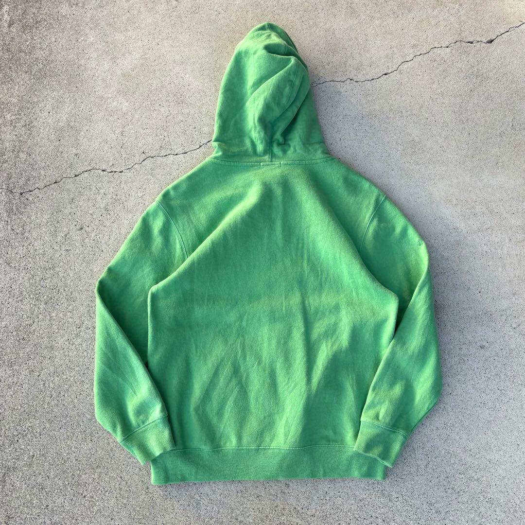 GAP ギャップ 00s 古着 ジップパーカー ビッグロゴ刺繍 グリーン 黄