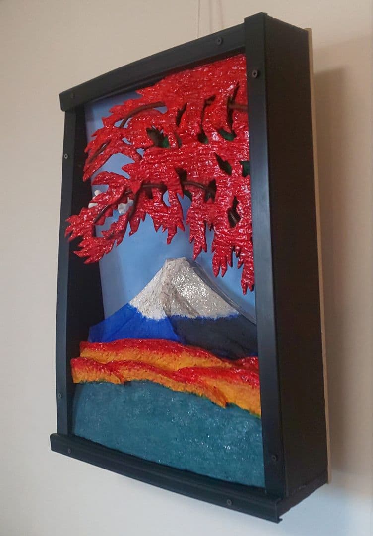 「河口湖の紅葉」