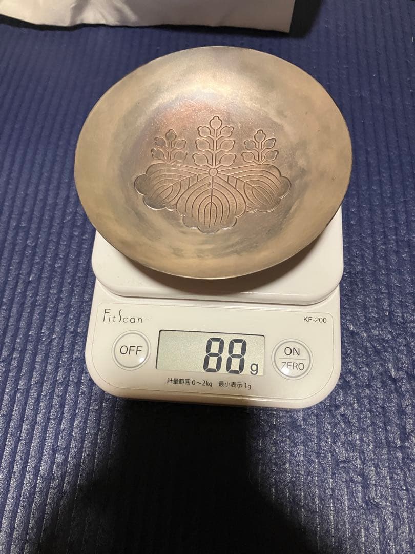運輸大臣　賞　銀杯 88g 航空自衛隊 自衛隊 永年勤続者表彰記念 純銀 銀杯 銀盃 防衛大臣 純銀