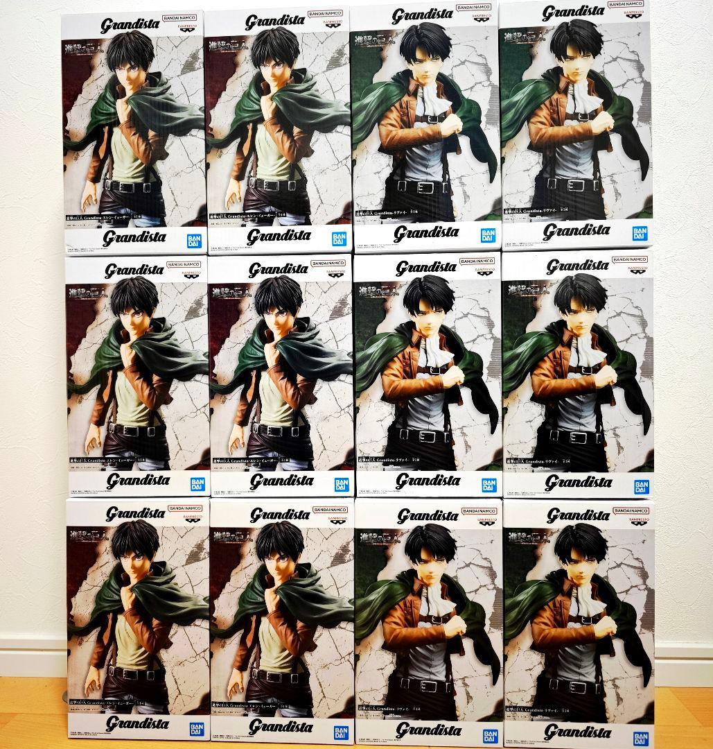 Grandista 進撃の巨人 リヴァイ エレン フィギュア 12体 セット