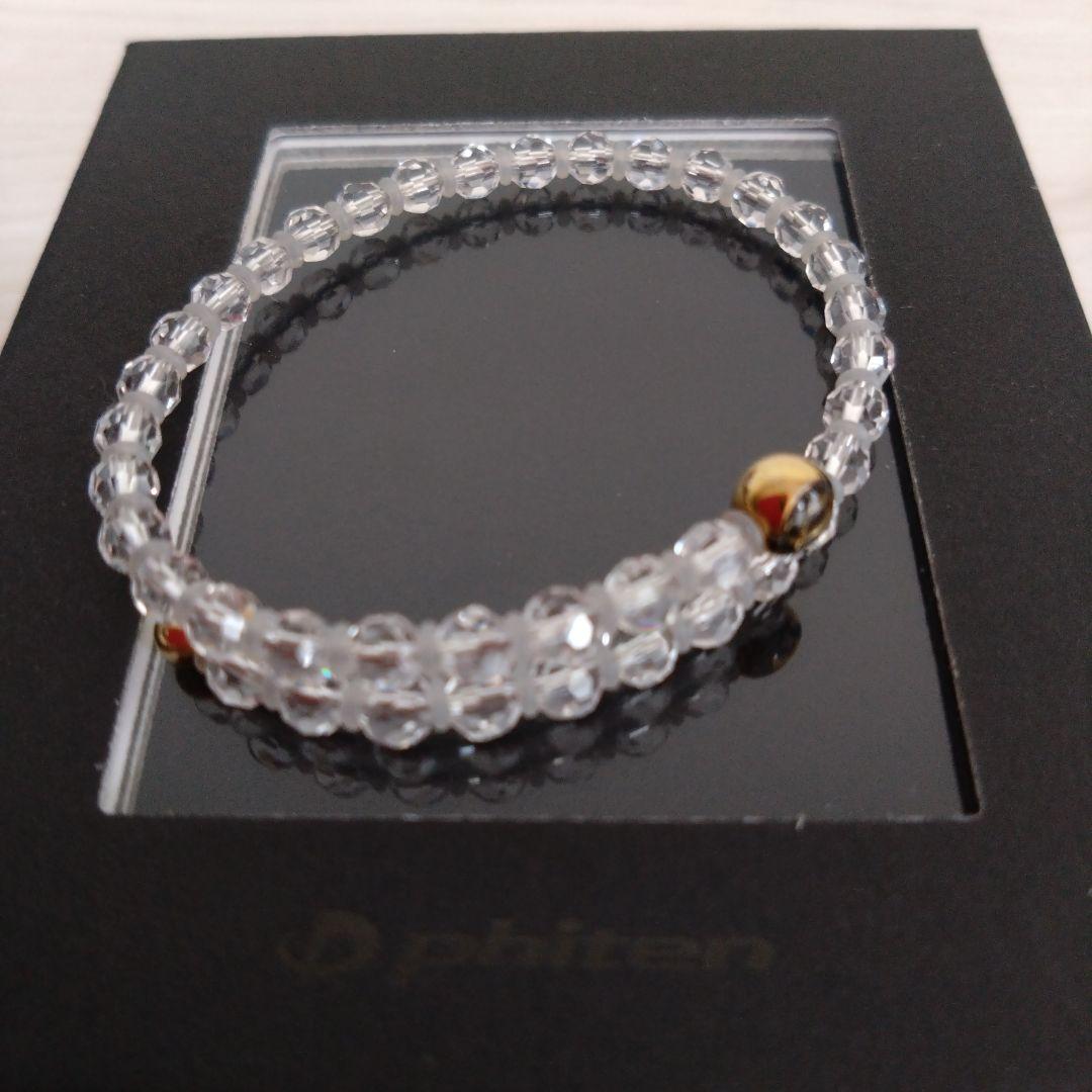 ファイテン クリスタルブレスレット 水晶M4mm玉