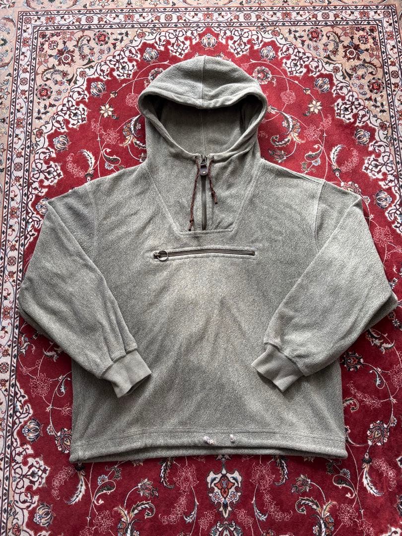 90s パイル生地プルオーバーパーカー　usa