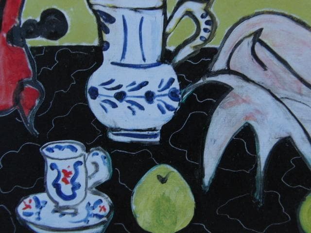 アンリ・マティス、「黒い大理石の上の貝殻のある静物」