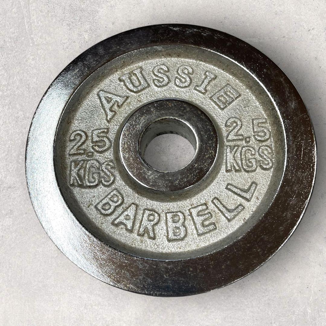 AUSSIE ダンベルSET ダンベルシャフト 2.5㎏×4枚 1.5㎏×2枚 - メルカリ
