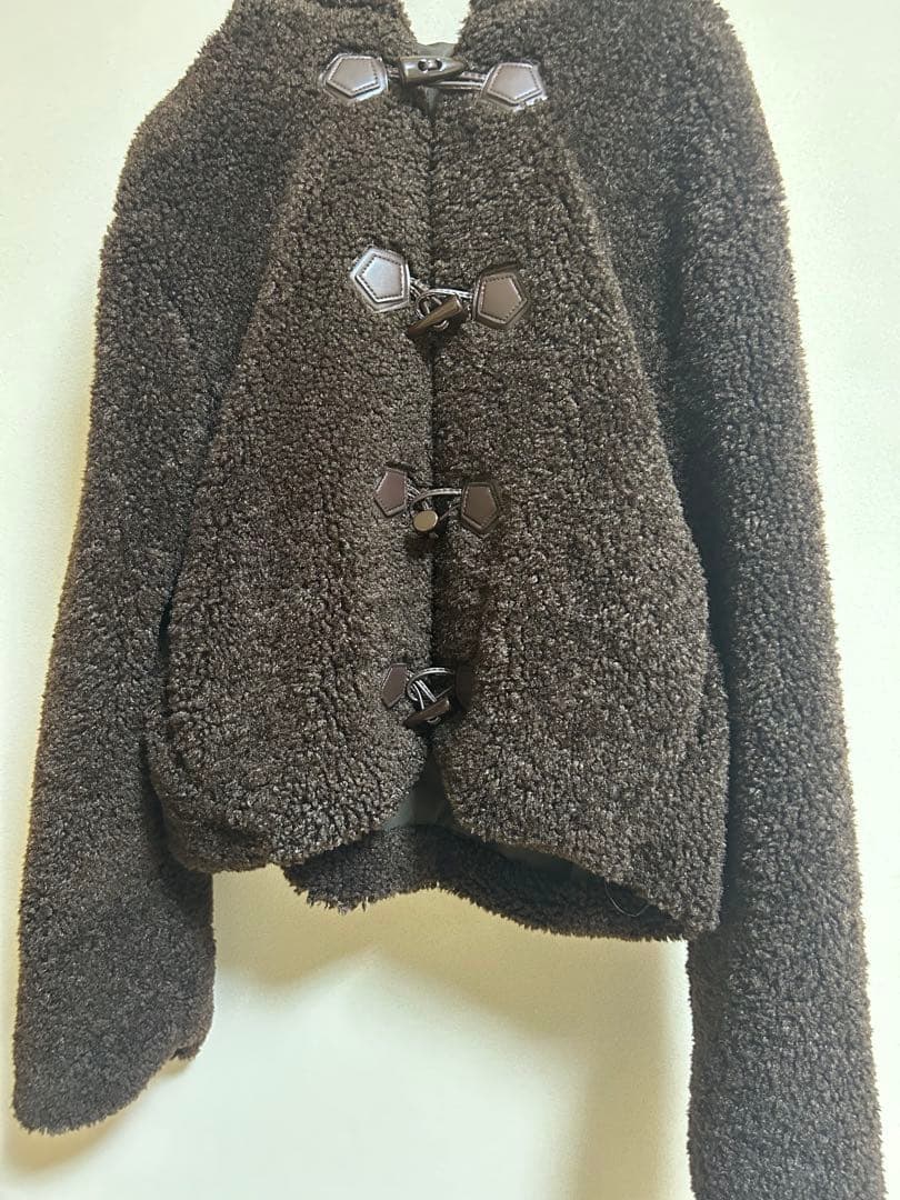 emmy プードルファータッチボタンコート - メルカリ