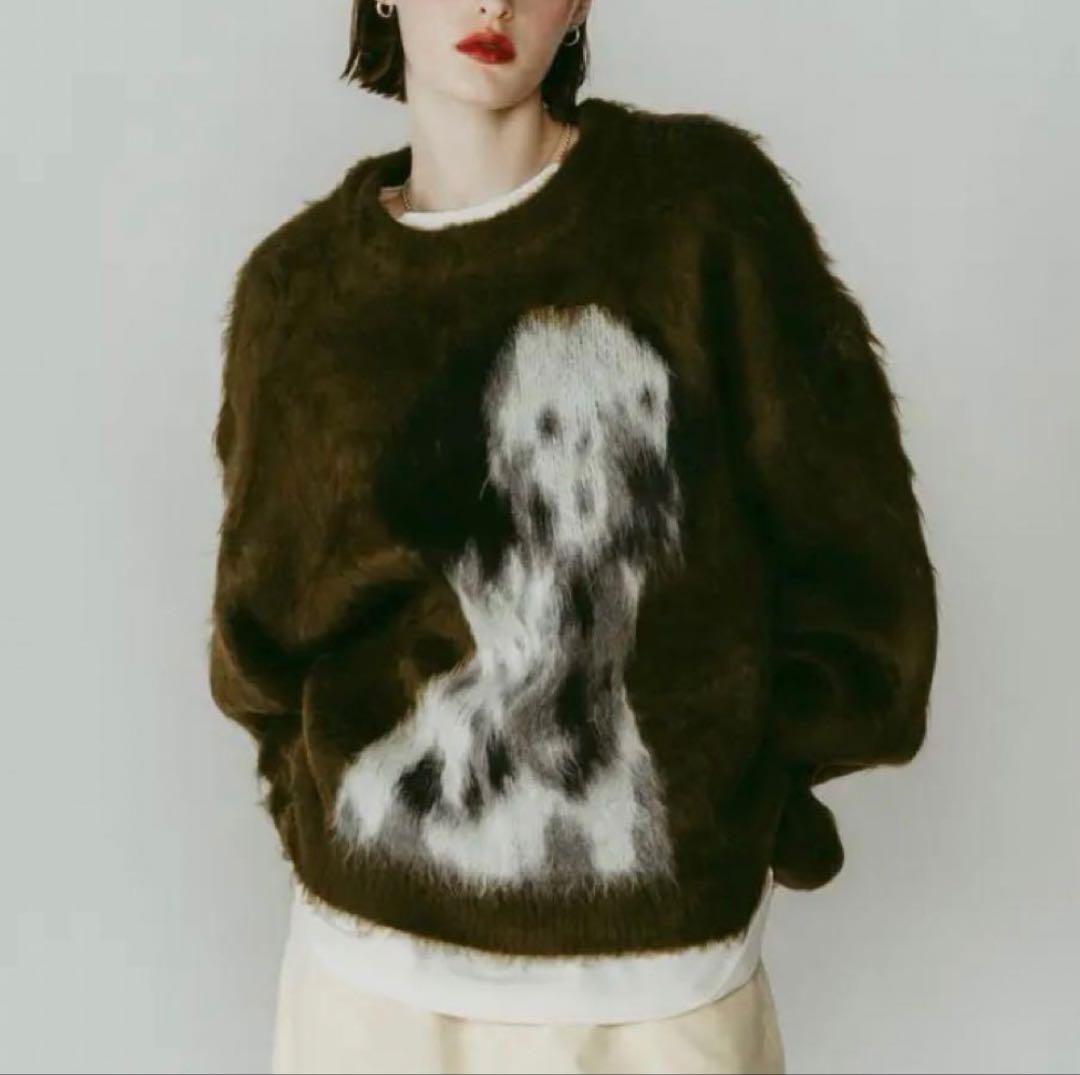 dalmatian shaggy knit（unisex）