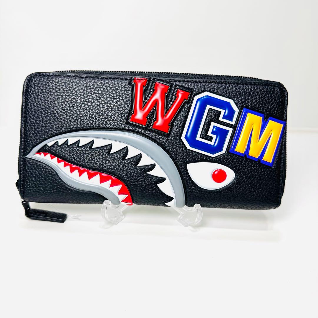 A BATHING APE シャーク WGM ラウンドファスナー 長財布