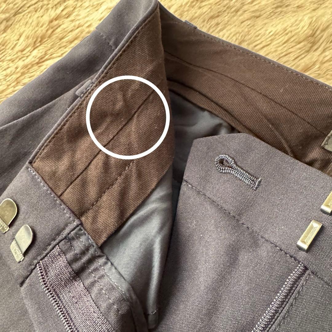 セオリー SUPER TAILOR スーツセットアップ ノーカラー パンツ 紺色