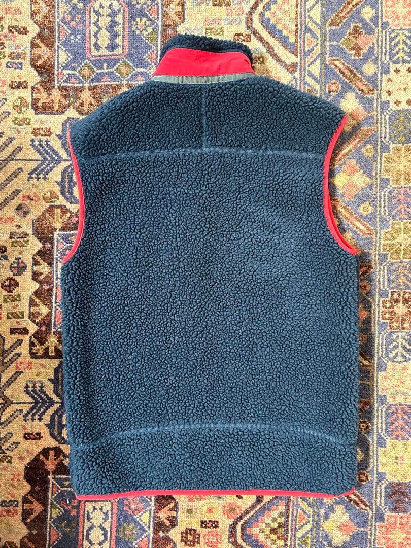Patagonia レトロX ベスト ネイビー/レッド - メルカリ