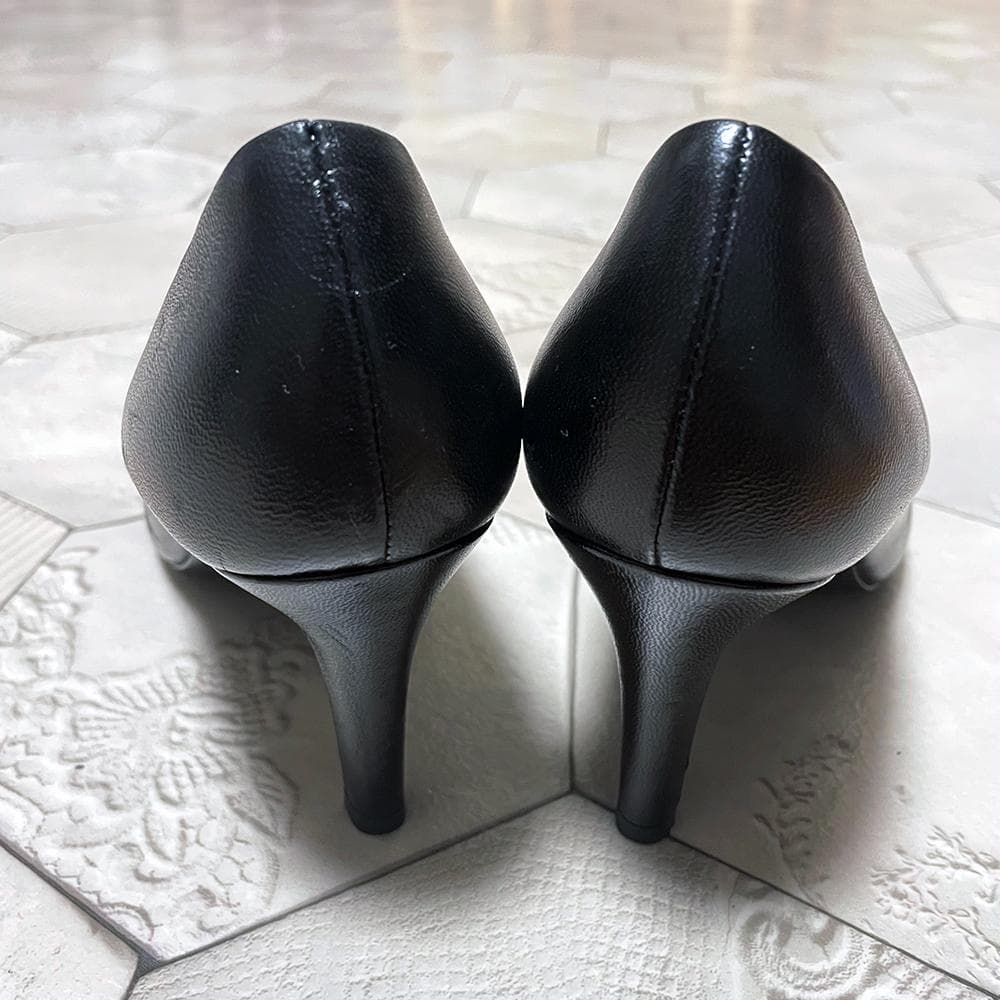 激レア！Ermenegildo Zegna 仔牛革 ポインテッドトゥパンプス 黒