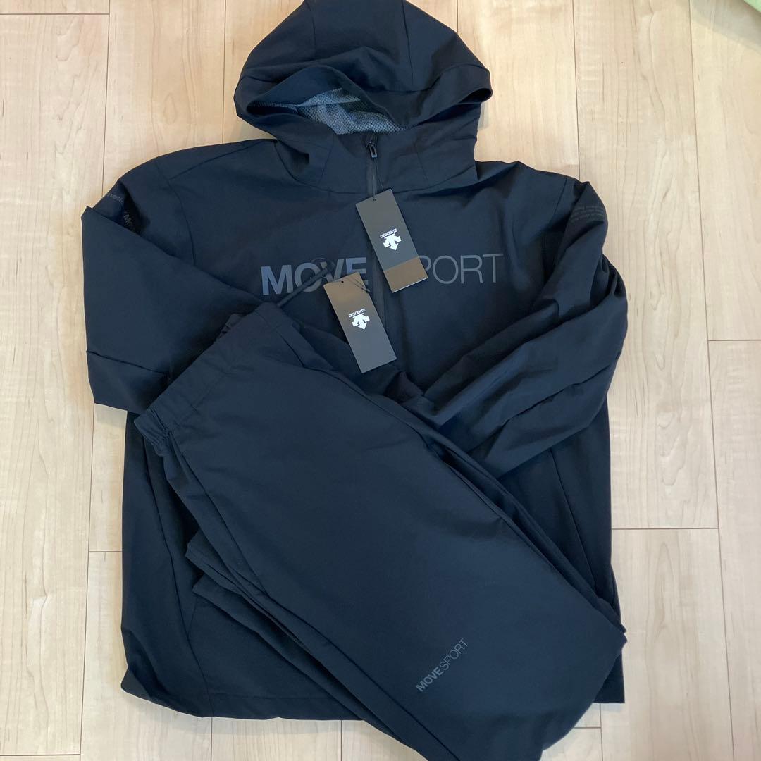 DESCENTE/フルジップフーディー 上下セット/ブラック