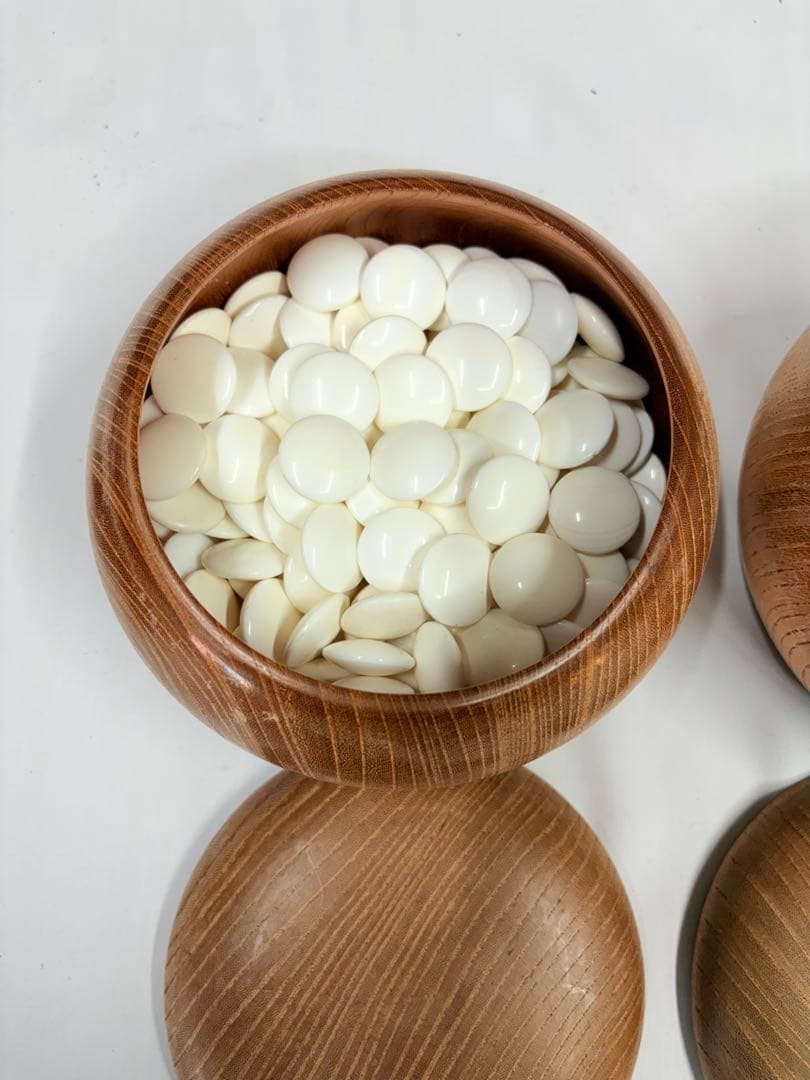 碁盤 碁石付き 希少 囲碁 碁石 本蛤碁石 碁盤セット　19.5kg