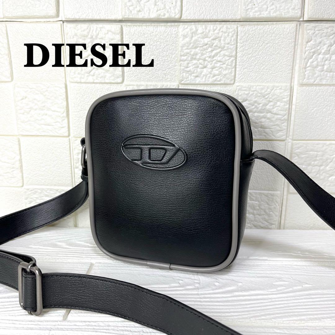 ✨極美品✨☘️DIESEL☘️✨ショルダーバッグ✨クロスボディ✨Dロゴ✨ブラック✨