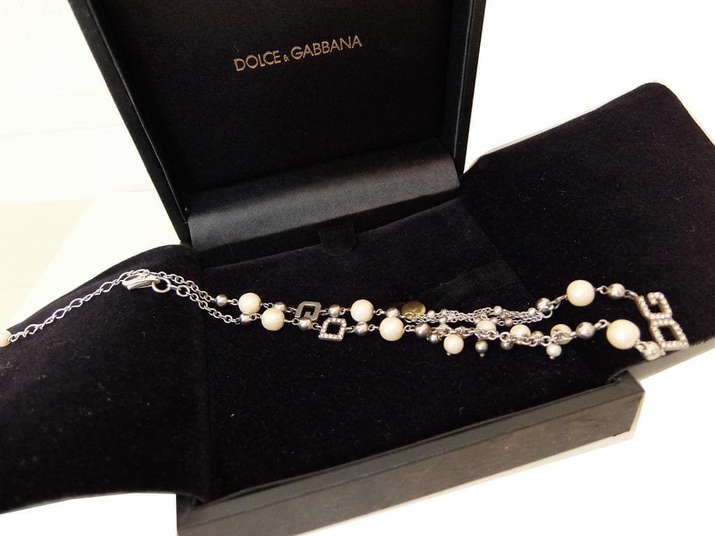 ドルチェ＆ガッバーナ(DOLCE&GABBANA)ラインストーンロゴ ネックレス 楽天市場】D&G ドルチェ＆ガッバーナレディース ペンダントネックレス