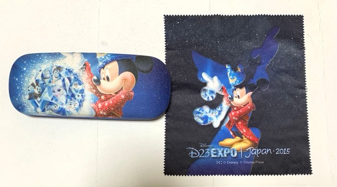 ディズニー EXPO 2015 メガネケース ミッキー ディズニー／メガネケース（ミッキー コミック柄） 赤 折り畳み 眼鏡
