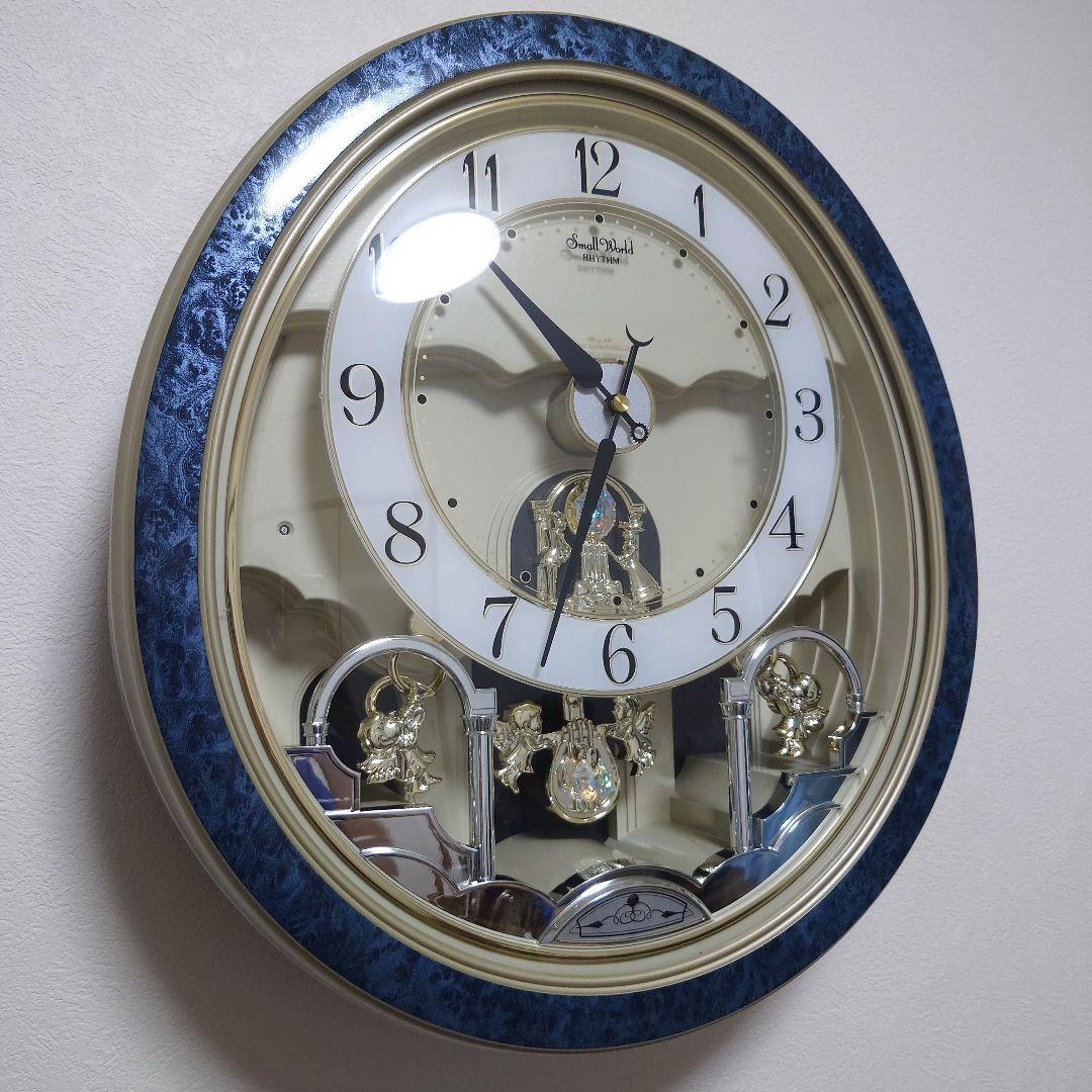 リズム時計 4MN450RH04 スモールワールドローティ からくり時計 掛時計