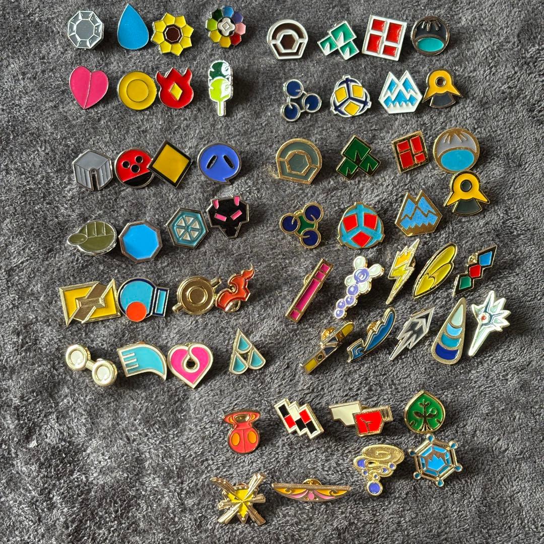 ポケモン　ジムバッジ　カントー地方〜カロス地方　58個セット