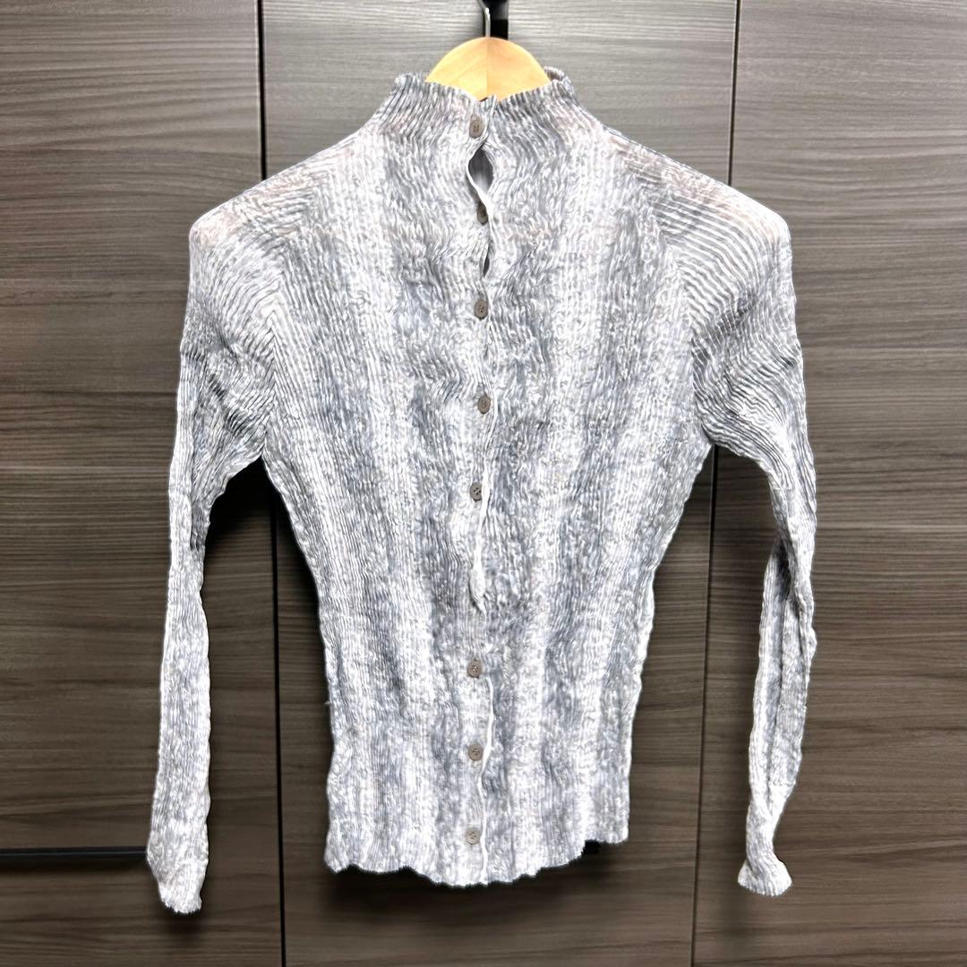 ISSEY MIYAKE イッセイミヤケ ブラウス 長袖シャツ プリーツ 2