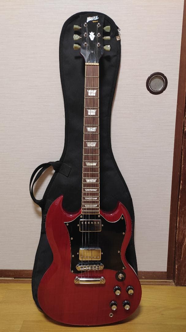 Blitz by Aria SG (ケース付) BLITZ（ブリッツ） BLITZ by ARIA BSG-STD MBL(Metallic Blue) SG