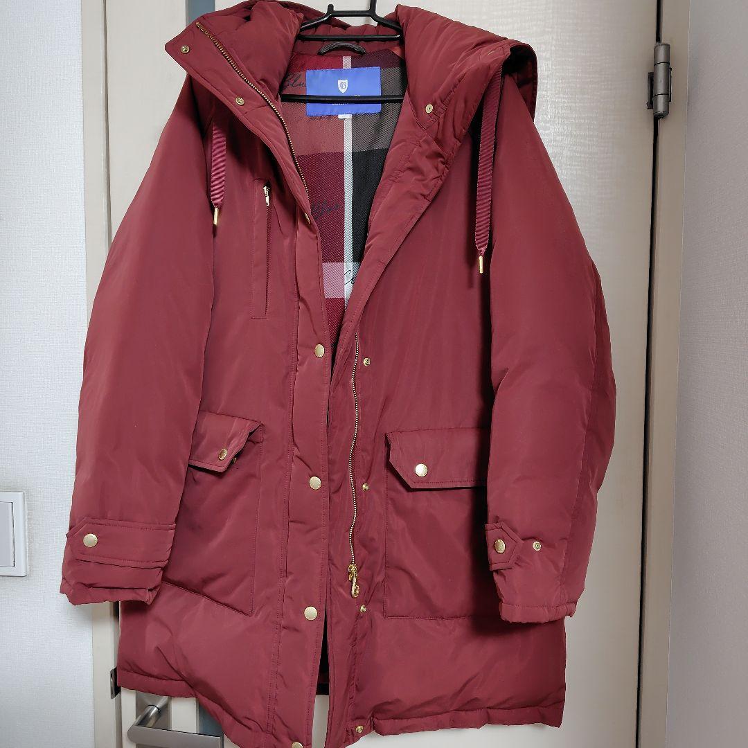 ブルーレーベルクレストブリッジ　ダウン　ボルドー　36サイズ