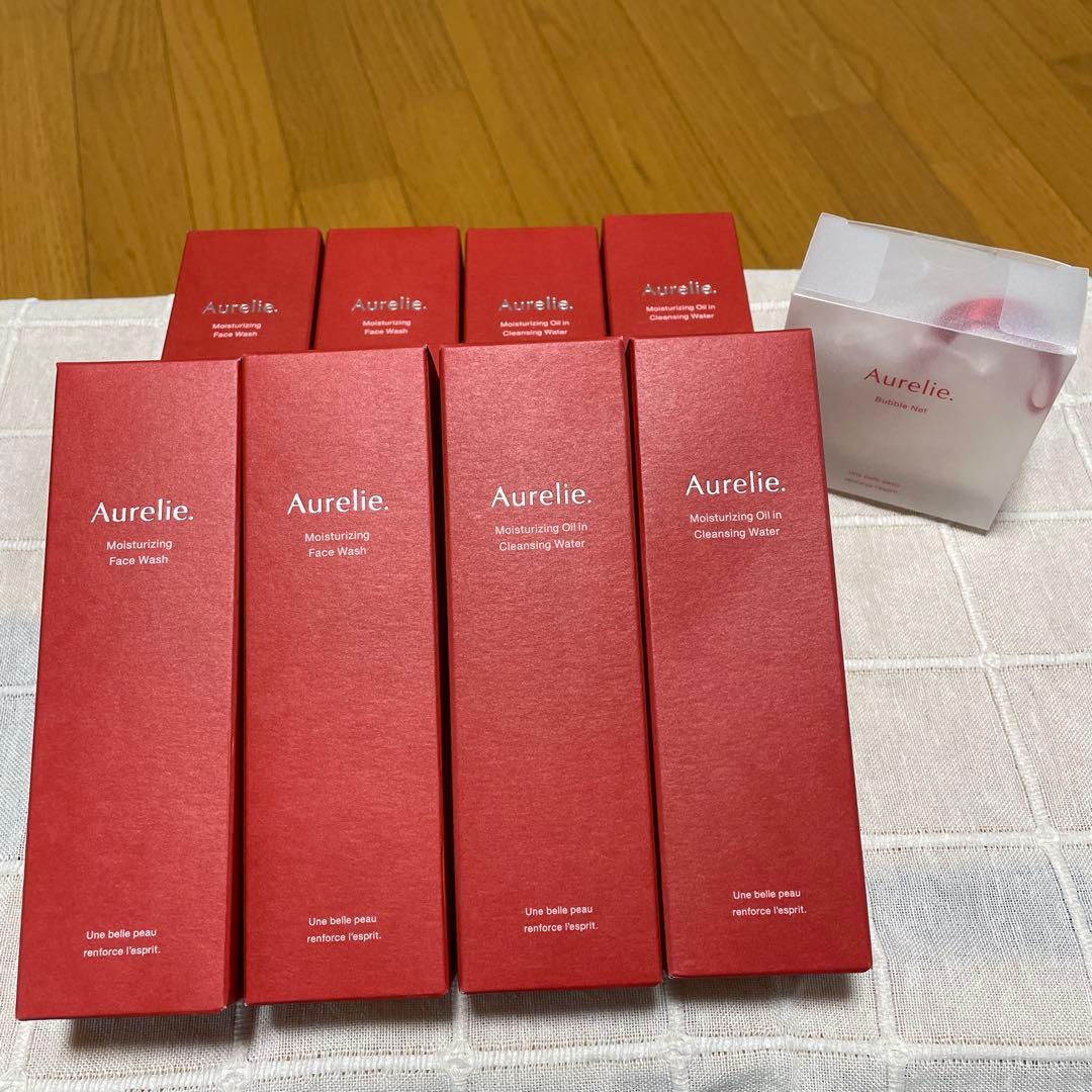 オレリー　クレンジングウォーター・フェイスウォッシュ各4本セット