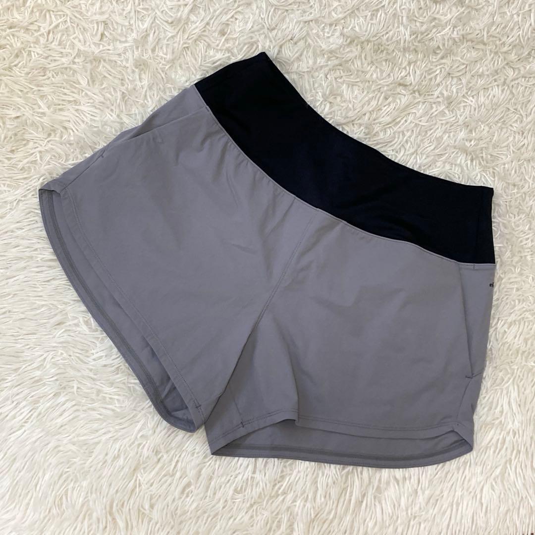 《美品》ellesse ショートパンツ グレー XL Stretch Woven