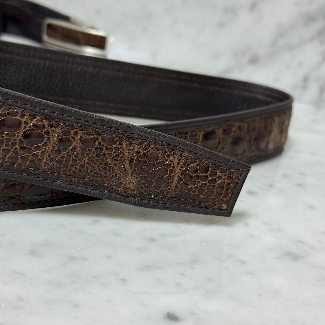 美品 vintage ベルト 本革 レザー ブラウン OLD 90s 古着 - メルカリ