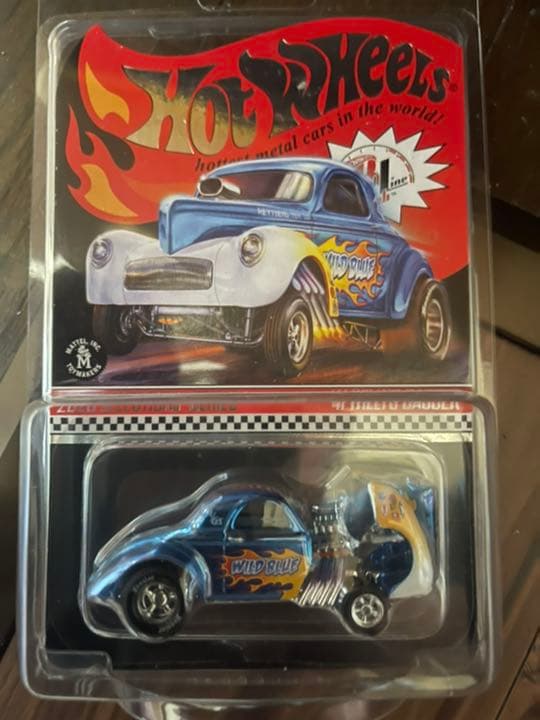 ホットウィール 　RLC 41 Willys Gasser WILD BLUE
