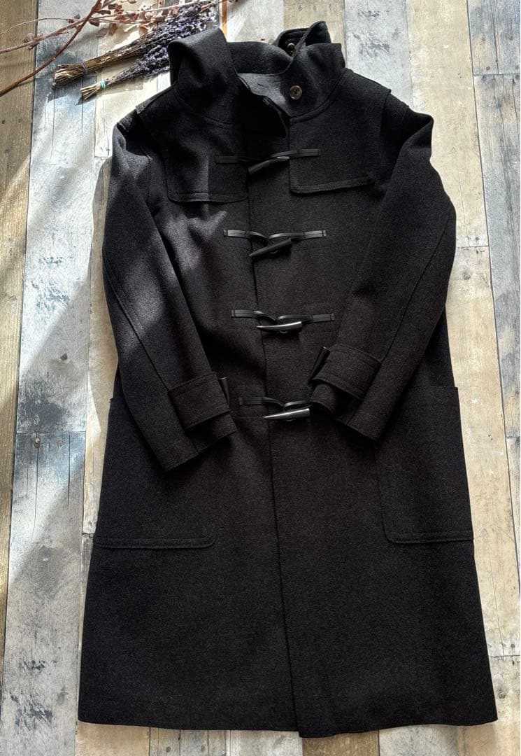 【新品未使用】ジュンコシマダ　49AV. ダッフルコート チャコールグレー