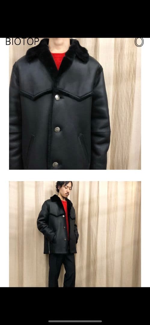 約30万　激レア　最上質　the letters ムートン　レザー　ジャケット