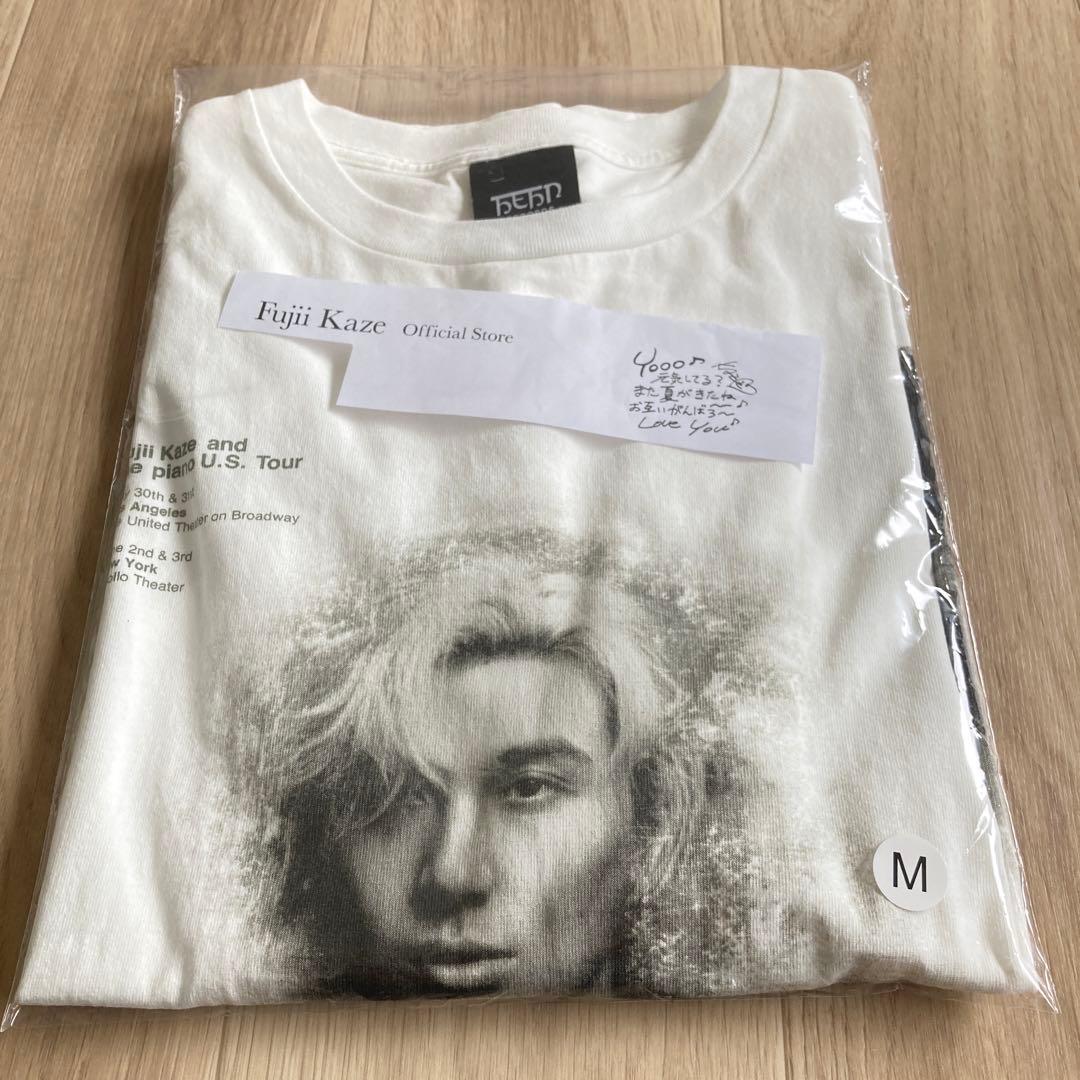 藤井風USツアーT shirt 白 M size 納品書付き - メルカリ