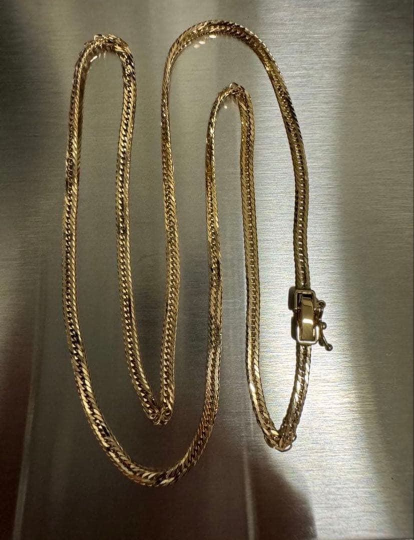 【今週末までの出品】K18 喜平12面トリプル50cmネックレス