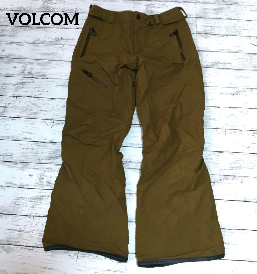 VOLCOM ボルコム GORE-TEX スノーボードパンツ ブラウン カーキ ボルコム（Volcom）（メンズ）スノーボード パンツ ゴアテックス L