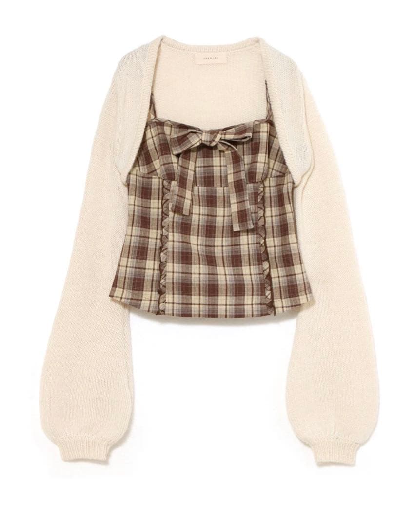 andmary Tyla ribbon set tops - メルカリ