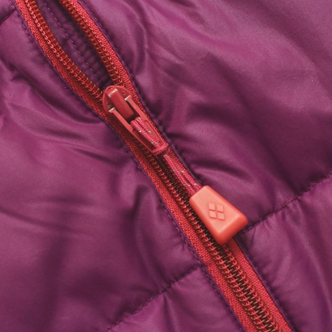 モンベル montbell ダウンジャケット 160 紫 キッズ レディース