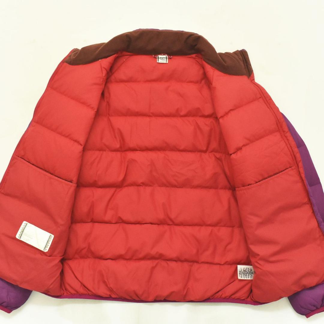 モンベル montbell ダウンジャケット 160 紫 キッズ レディース
