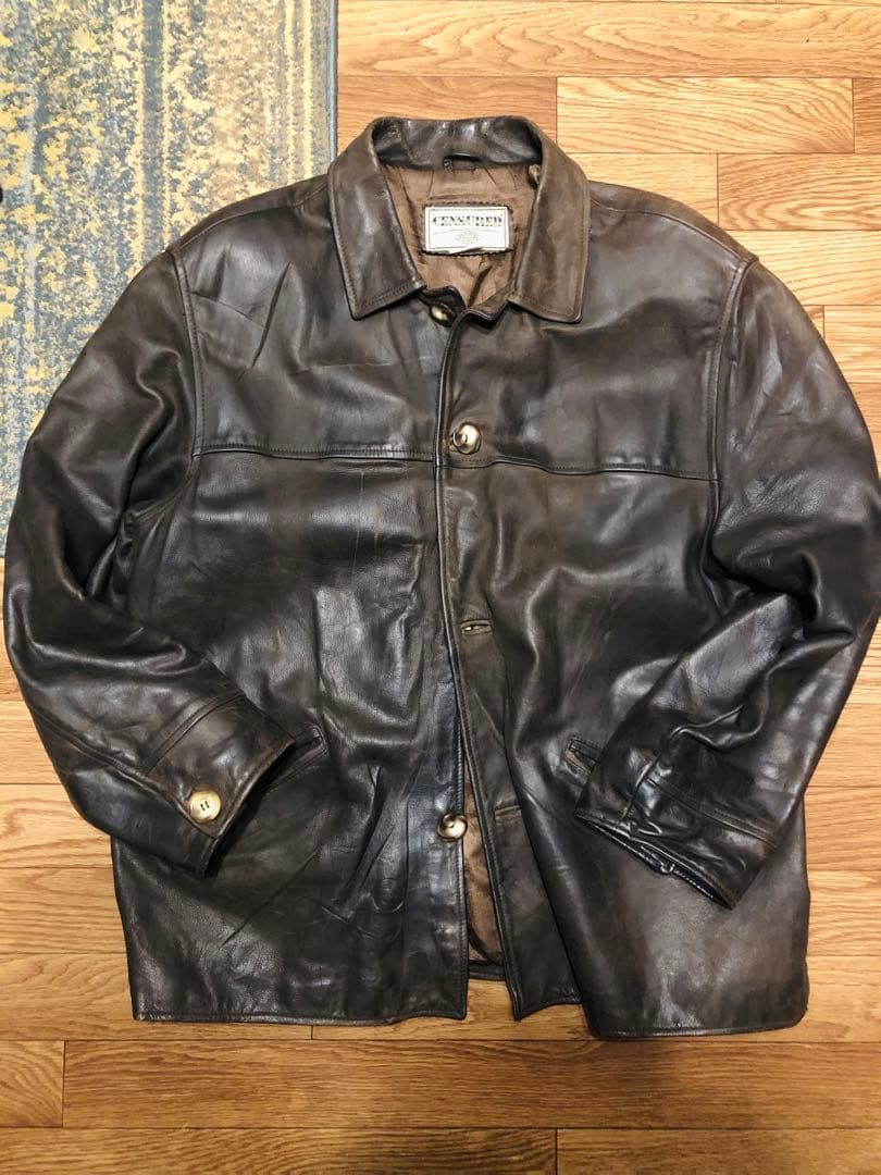 80s 90s カークラブジャケット レザー ヴィンテージ RRL レザーコート