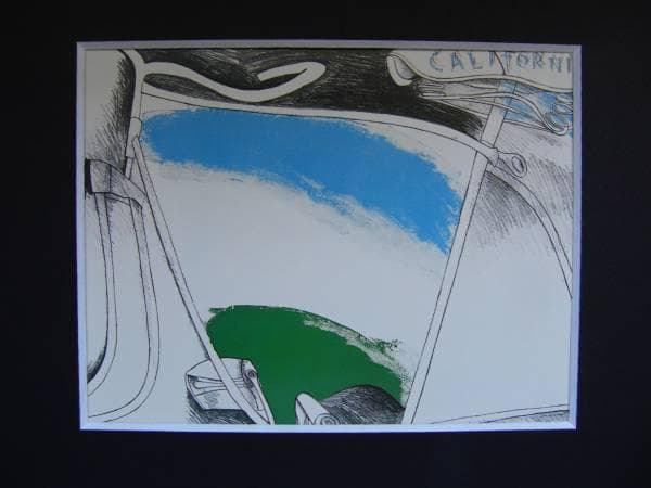 池田 満寿夫、私のカリフォルニア、新品額装付、画集画、状態良好