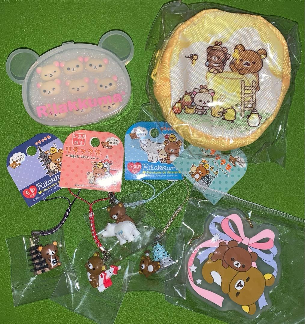 サンエックス　リラックマ コリラックマ　プッシュピン　ストラップ　まとめ売り サンエックス リラックマ コリラックマ プッシュピン ストラップ