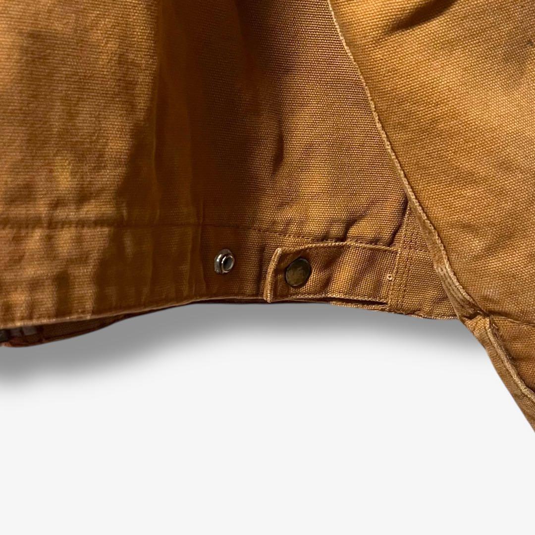 y104325 ダックジャケット ワークジャケット 刺繍ロゴ付き 裏