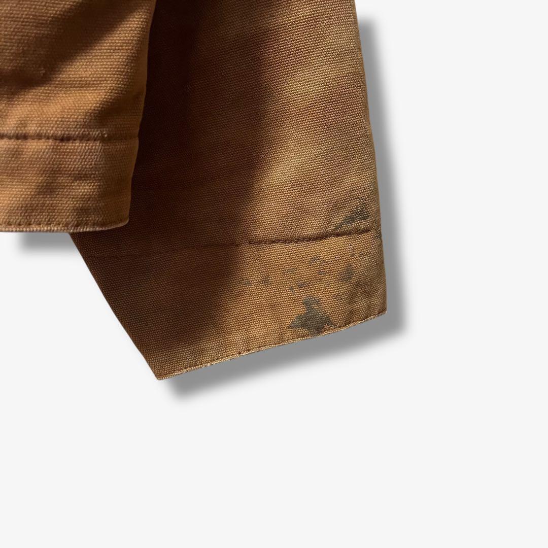 y104325 ダックジャケット ワークジャケット 刺繍ロゴ付き 裏