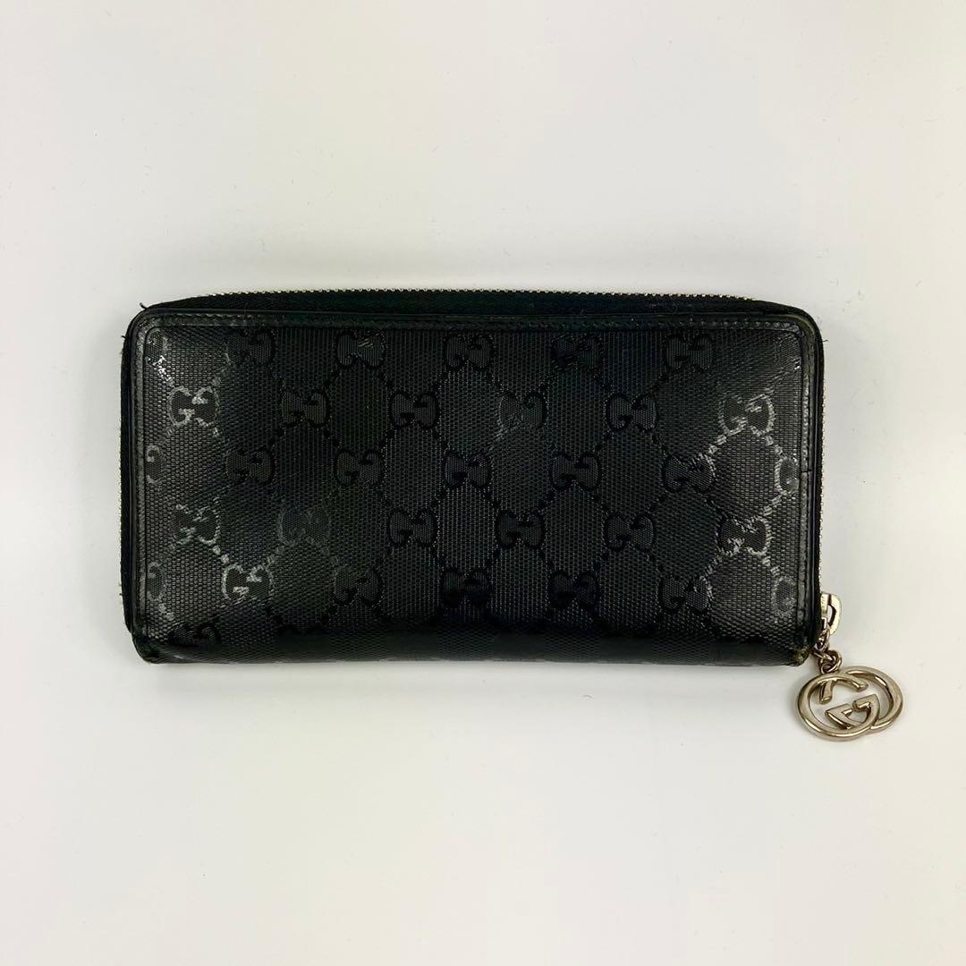 GUCCI GGパターン ブラック長財布