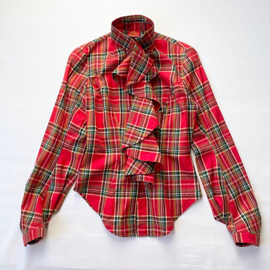 【美品】ヴィヴィアンウエストウッド　ブラウス　フリル　オーブボタン　イタリア製