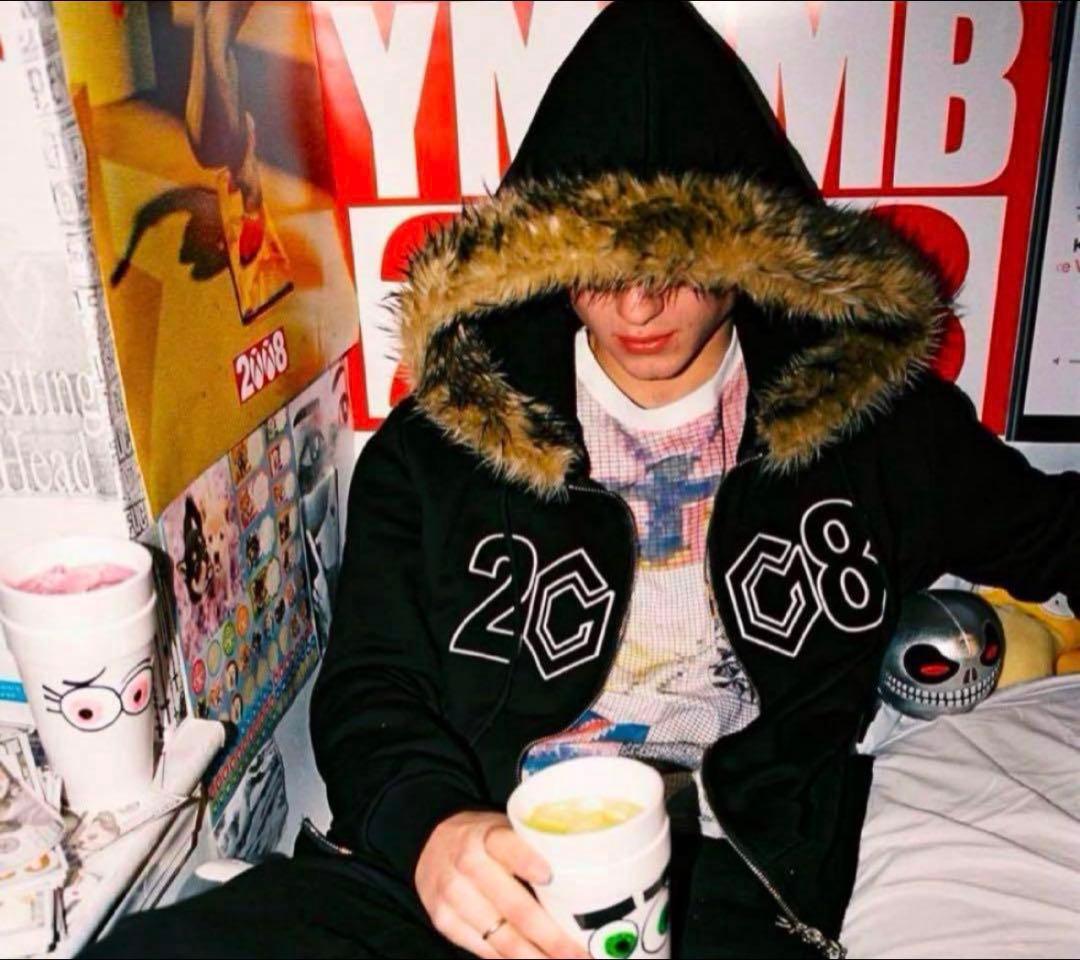 ゆうとさん専用】fuckthisindustry ファー ジップパーカー - メルカリ