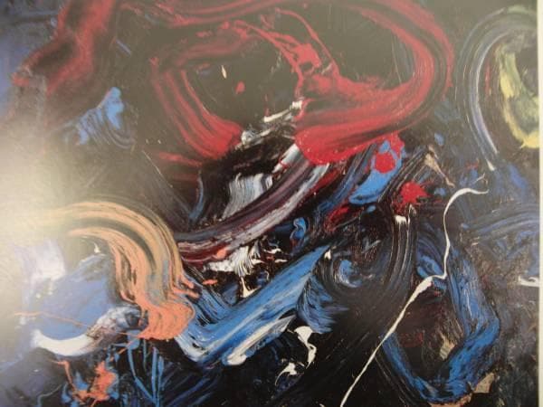 白髪 一雄、地賊星鼓上皀、希少な額装用画集より、美品、新品額装付