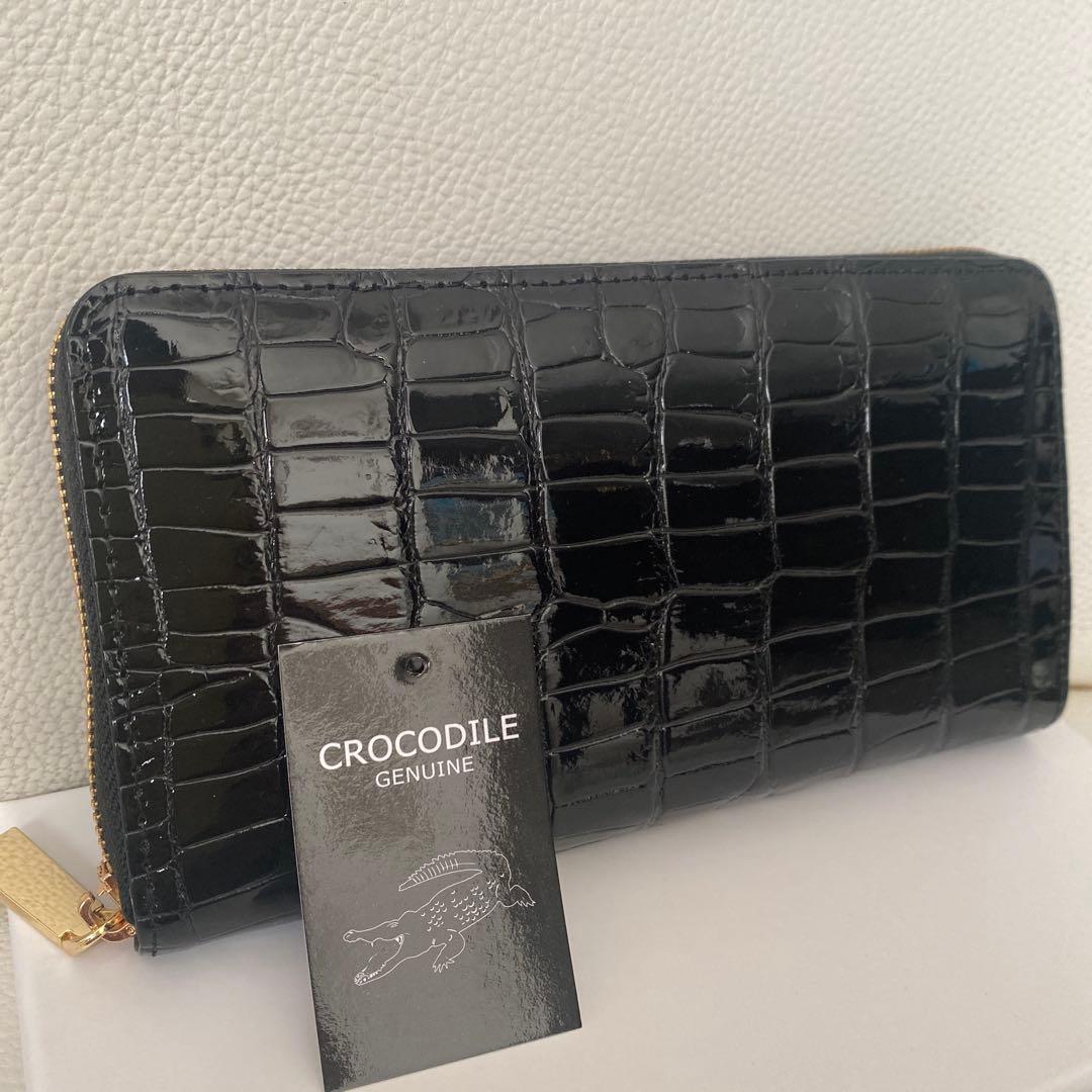 クロコダイル財布　シャイニング加工　グォディ　HL-6754-CRS