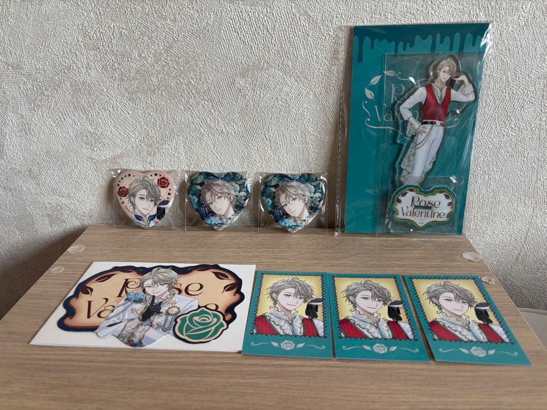 にじさんじ 甲斐田晴 Rose Valentine 缶バッジチェキ風カードセット
